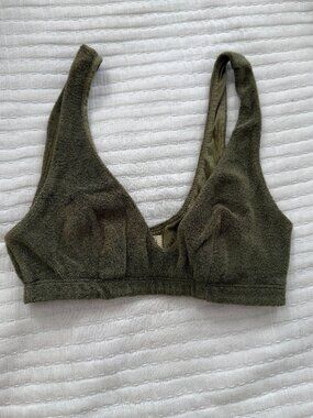 DONNI Terry Bralette – Basil Green – XS